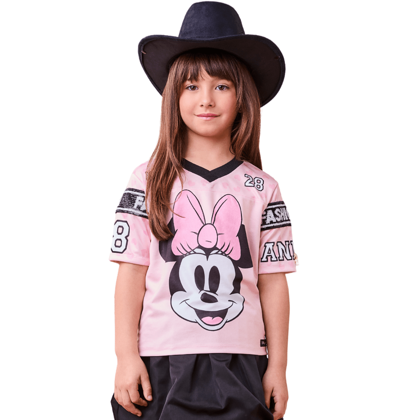 Blusa College Sport Minnie Rosa Anime Blusa College Sport Minnie Rosa Anime