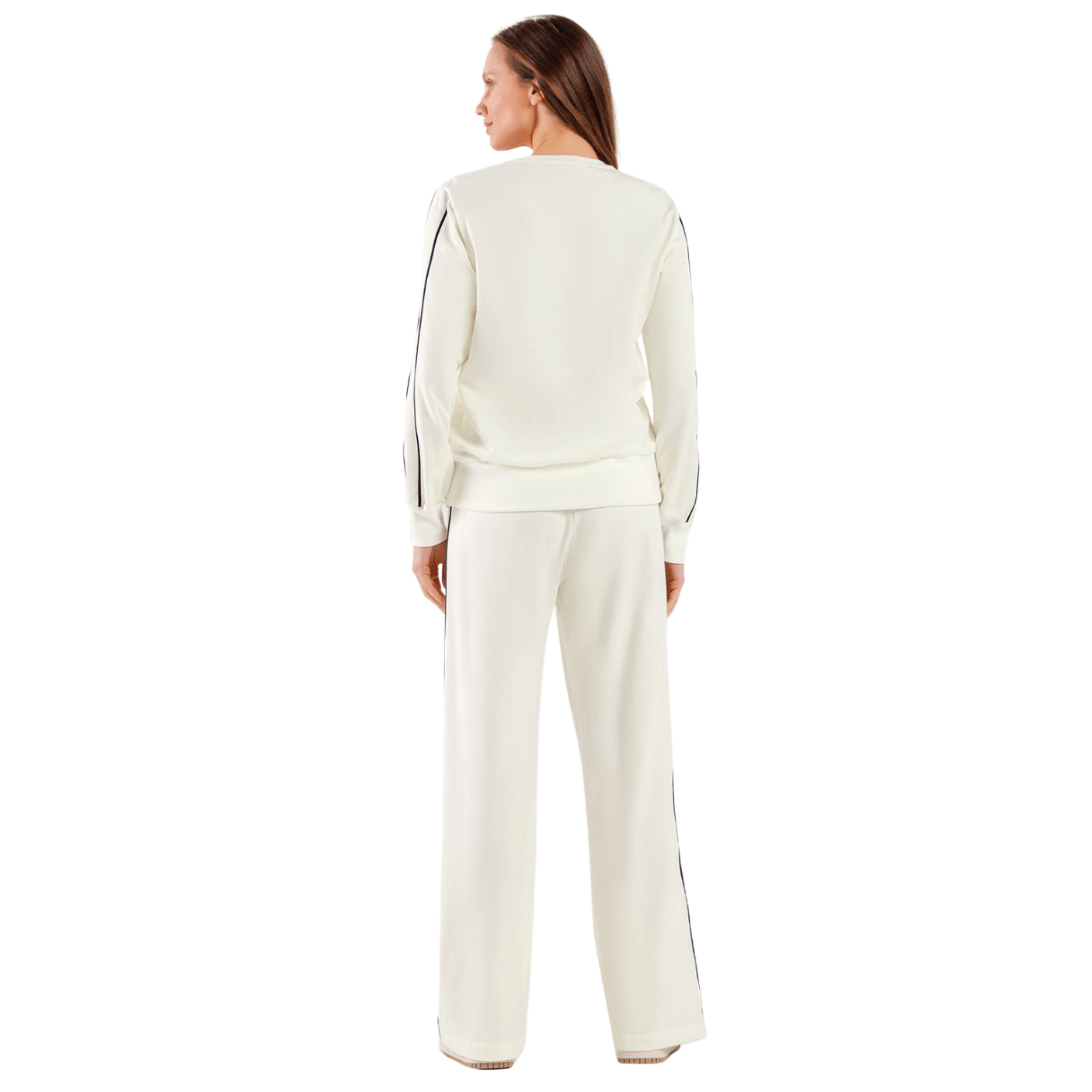 Conjunto Off Listra Lateral Preto Cor Com Amor