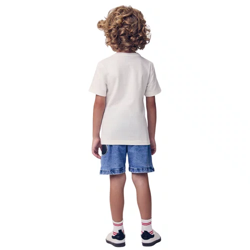 Bermuda Jeans Comfy Mickey Marinheiro Youccie