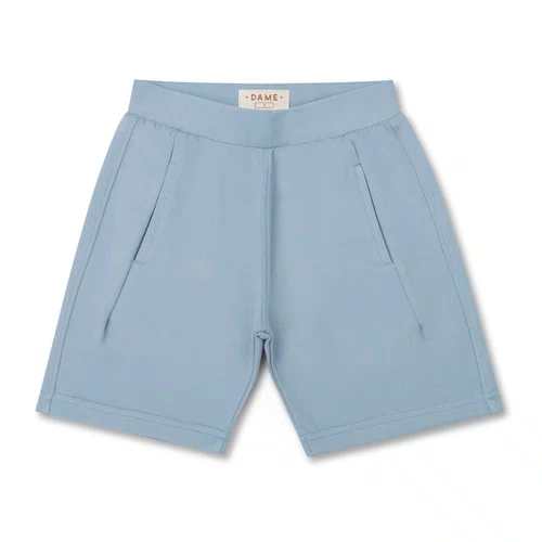 Bermuda Moletom Bolso Embutido Azul Dame
