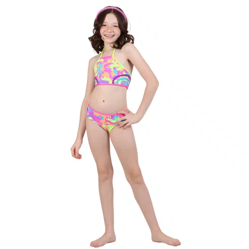 Biquini Cropped Julia Oceano Camuflado Siri Kids