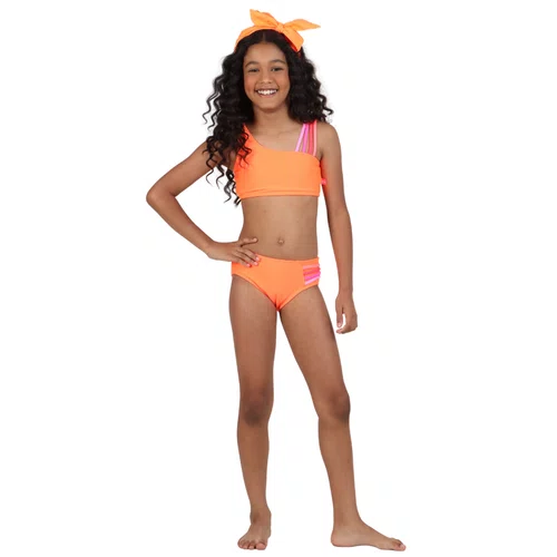 Biquini Cropped Maite Rosa Laranja Siri