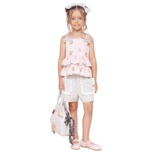 Blusa Algodão Estampa Ursinhas Pituchinhus