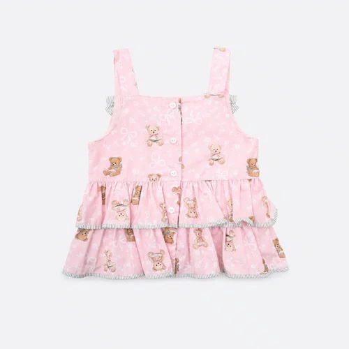 Blusa Algodão Estampa Ursinhas Pituchinhus