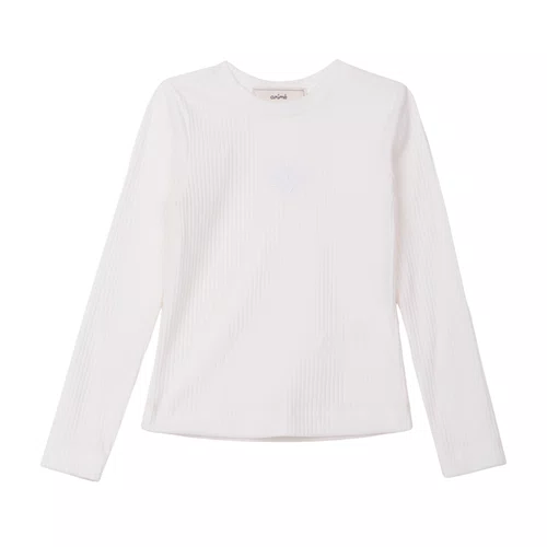 Blusa Basica Manga Longa Canelada Off ANime