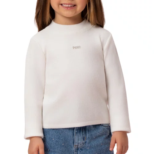 Blusa Basica Tricot Off White Petit Cherie