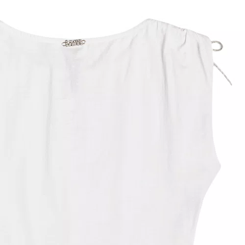 Blusa Com Cordão Brilho Branca Authoria
