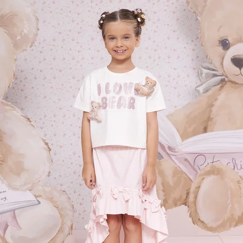 Blusa Cotton I Love Bear Ursinhos Puffer Pituchinhus