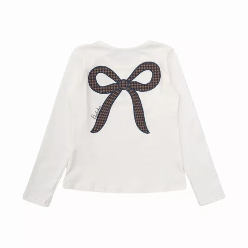 Blusa Cotton Laços Cristais Pituchinhus