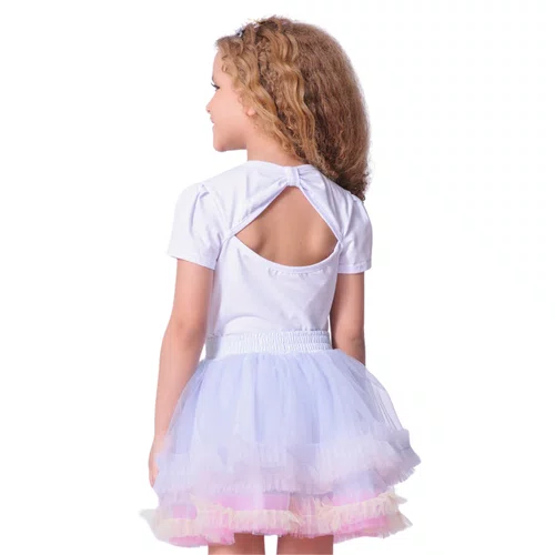 Blusa Cotton Love Floral Cristais Branco Pituchinhus