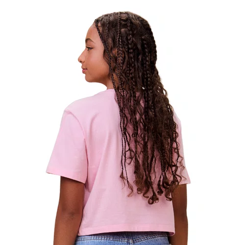 Blusa Cropeed Rosa Claro Ted Bear I Am