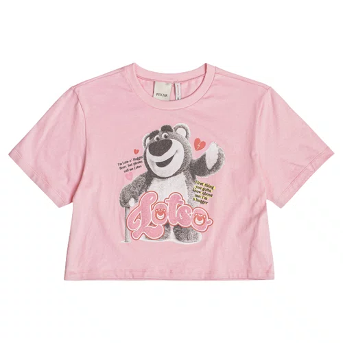 Blusa Cropeed Rosa Claro Ted Bear I Am