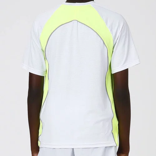 Blusa Emanuel Dry Branco e Amarelo Neon Siri Sport