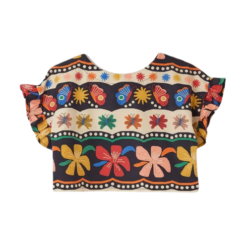 Blusa Flor Cosmica Bege Fabula