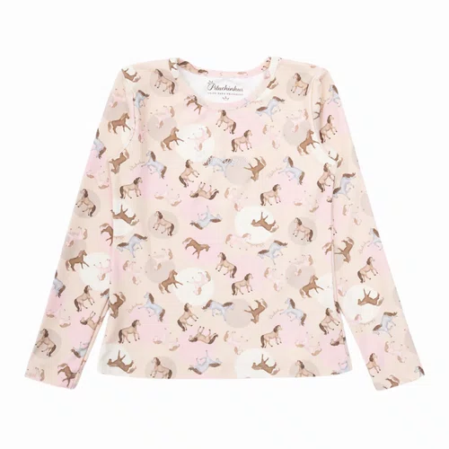 Blusa Light Estampado Cavalinhos Pituchinhus
