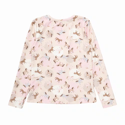 Blusa Light Estampado Cavalinhos Pituchinhus