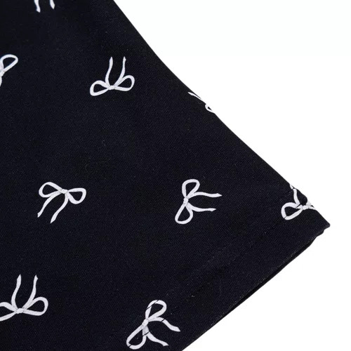 Blusa Light Laços Fundo Preto Pituchinhus