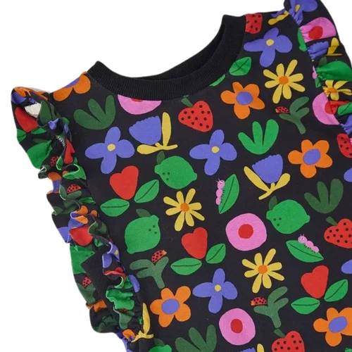 Blusa Malha Jardinzin Preto Fabula