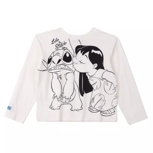 Blusa Manga Longa Lilo e Stitch Off Anime