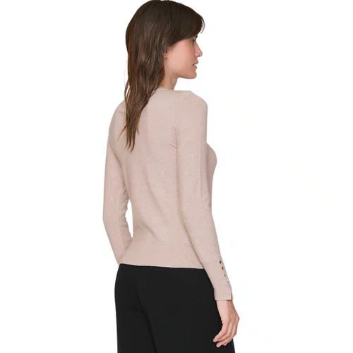 Blusa Manga Longa Pure Comfort Nude Lua Lua