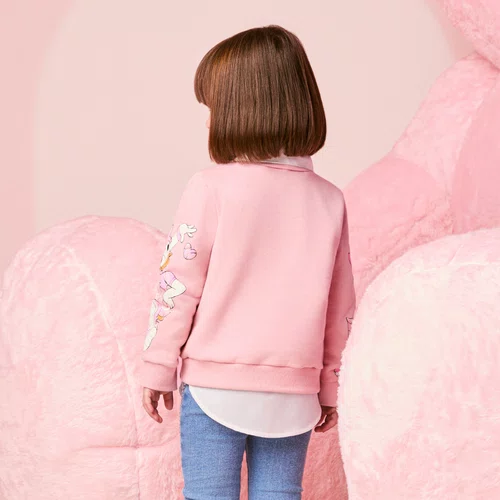 Blusa Moletom Daisy Rosa Momi