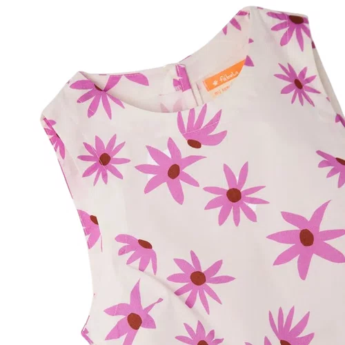 Blusa Off Flores Rosa Margareth Farm Futura