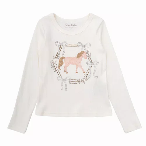 Blusa Ribana Moldura Cavalinho Cristal Pituchinhus