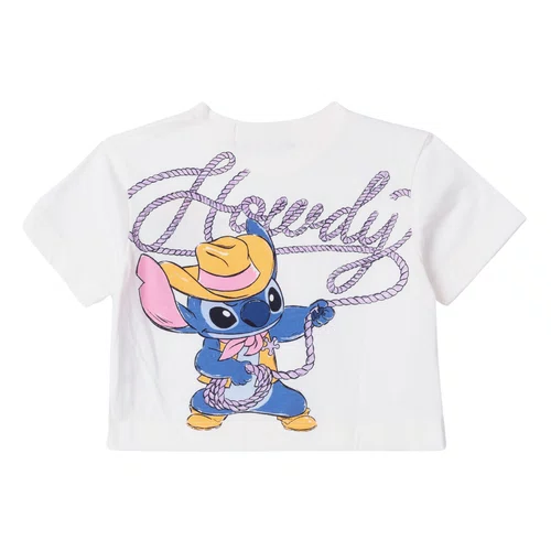 Blusa Stitch Cowboy Off White Anime