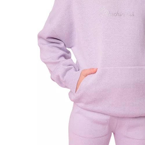 Blusa Tricot Canguru Lilas Cristais Pituchinhus