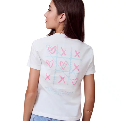 Blusa Tshirt Babylook Corações Off I Am