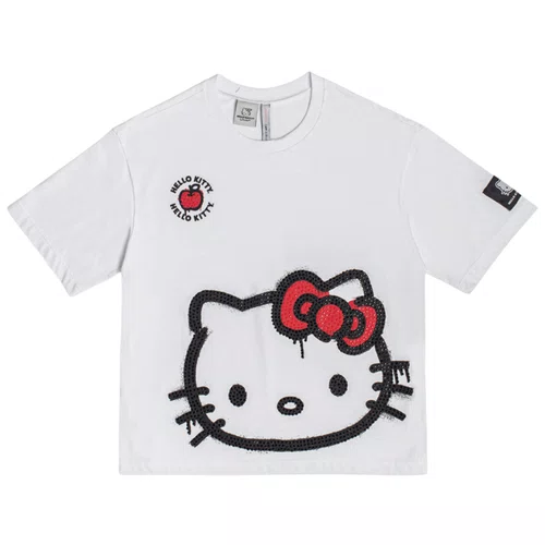 Blusa TShirt Hello Kitty Branca Grafitada Authoria