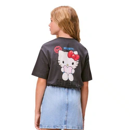 Blusa TShirt Hello Kitty Get Ready Grafite Authoria