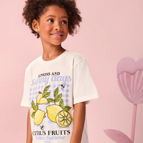 Blusa TShirt Lemons and Sunny Days Momi