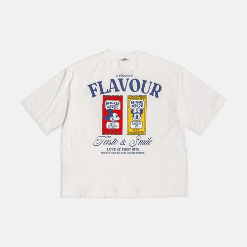 Blusa TShirt Mickey & Minnie Flavour Off White Authoria