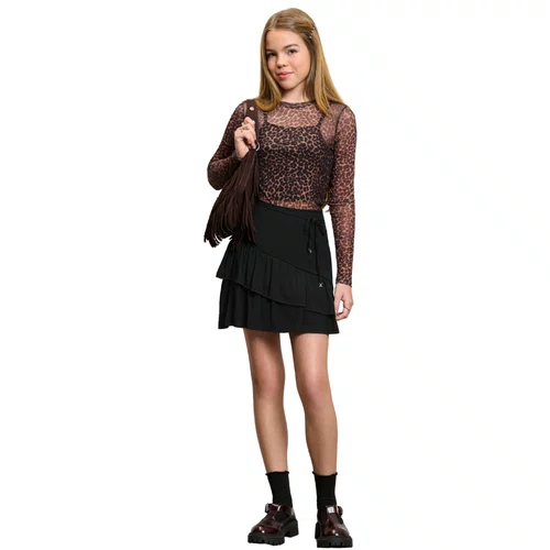 Blusa Tule Animal Print Leopard Authoria