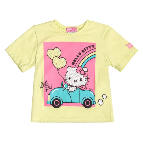 Blusa Verde Hello Kitty Carro Feliz Momi
