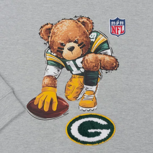 Blusão Moletom GB Packers Cinza Mescla Dame