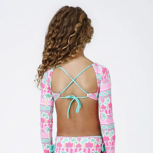 Body Infantil Manga Longa Anita Tropicandy Siri Kids