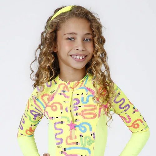 Body Infantil Manga Longa Lápis Siri Kids