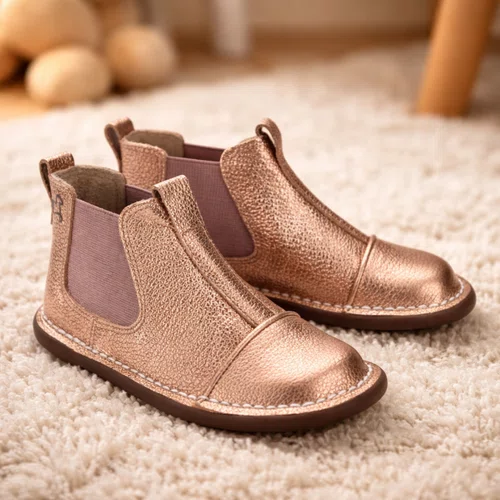 Bota Pião Teen Couro Cobre Petit Cheval