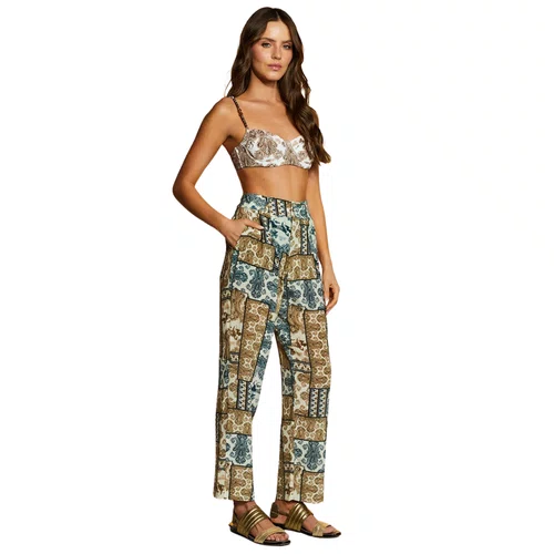Calça Arizona Block Azul Bege Cia Maritima