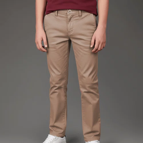 Calça Calvin Klein Skinny Chino Caqui Claro