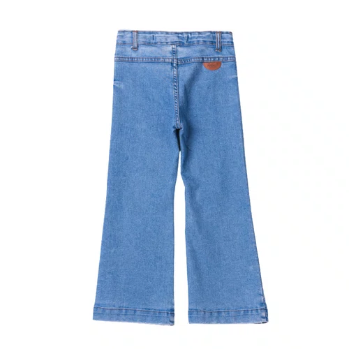 Calça Jeans Clara Bolsos Frontais Anime
