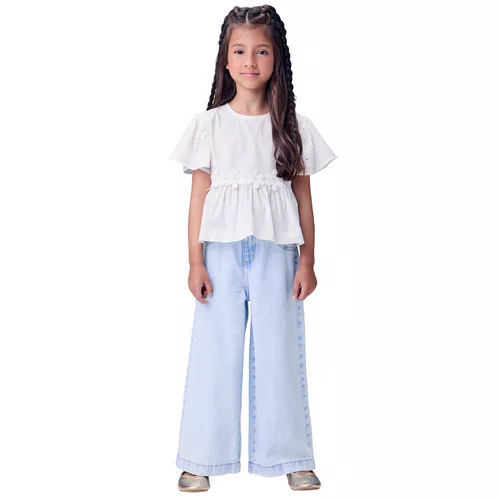 Calça Jeans Claro Clochard Wide Momi