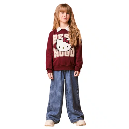 Calça Jeans Listrada Cós Duplo Momi