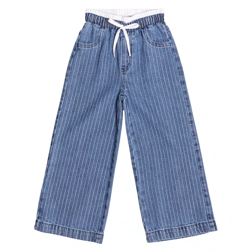 Calça Jeans Listrada Cós Duplo Momi