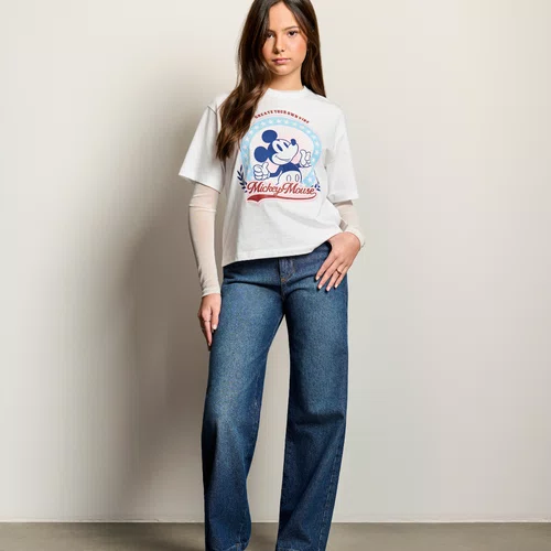 Calça Jeans Wide Básica Authoria