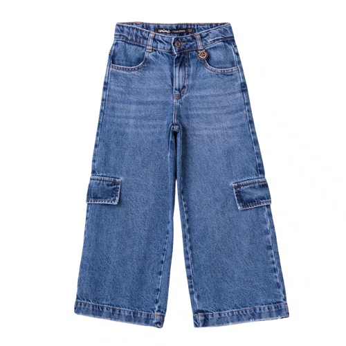 Calça Jeans Wide Estilo Cargo Anime