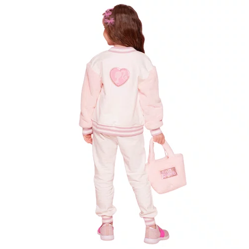 Calça Jogging Moletom Patch Barbie Pituchinhus