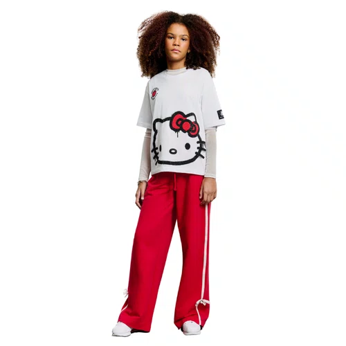Calça Moletom Hello Kitty Vermelho Authoria